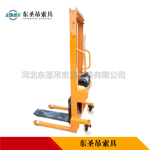 3噸手動液壓堆高車側面展示--河北東圣吊索具制造有限公司--液壓堆高車|手動叉車|小型攪拌機|石材夾具